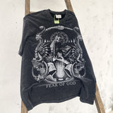 Fog Essentials T Shirts Spring and Summer FOG Joint Series Washing Water Old Crew Neck Short Sleeves