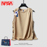 Nasa T Shirt Vest Men'S T-Shirt Summer Student Fitness Sports Top