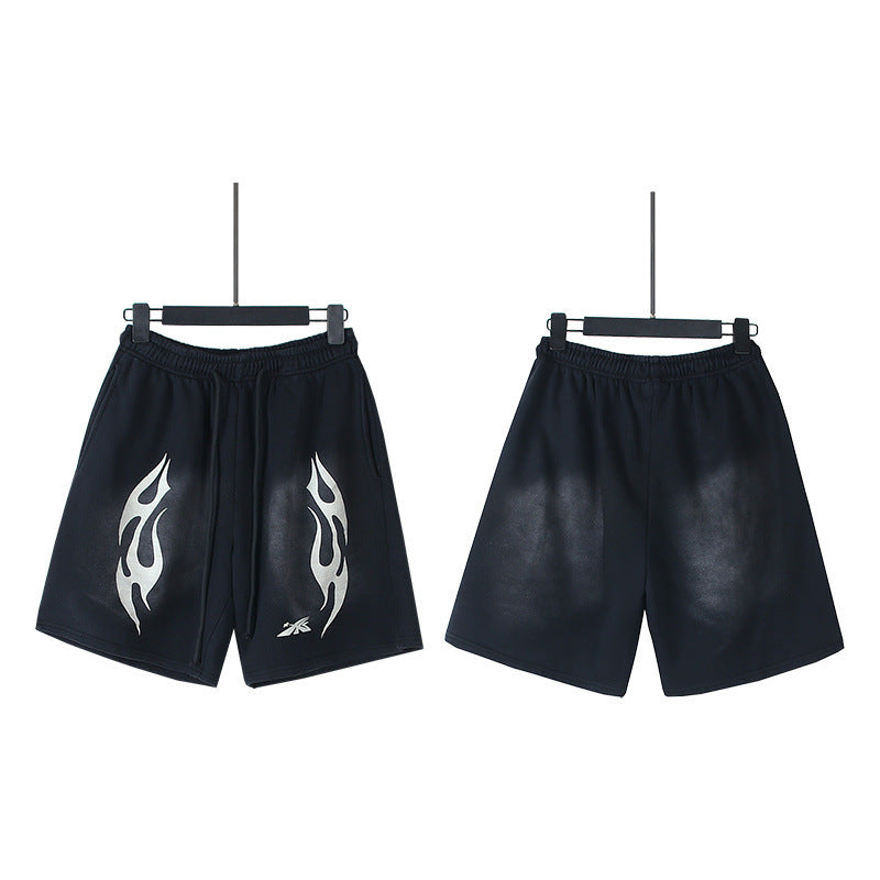 Men Short Vintage Old, Loose Summer Casual Sports Shorts