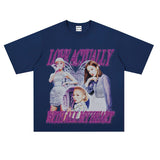 Film Star T Shirt Loose Retro Street T-shirt Men and Women Same Style