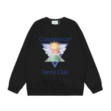 Casablanca Long sleeve T-shirt Crew neck loose terry sweater