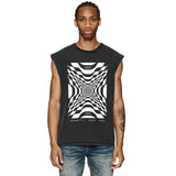 Purple Brand Distressed Tank T Shirts Distressed Sleeveless T-shirt Vest