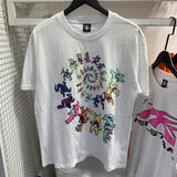 Hellstar T Shirt Color Spiral Print Casual Loose