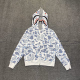 Bape Hoodie Zip-Up Cardigan Two-Hooded Hoodie