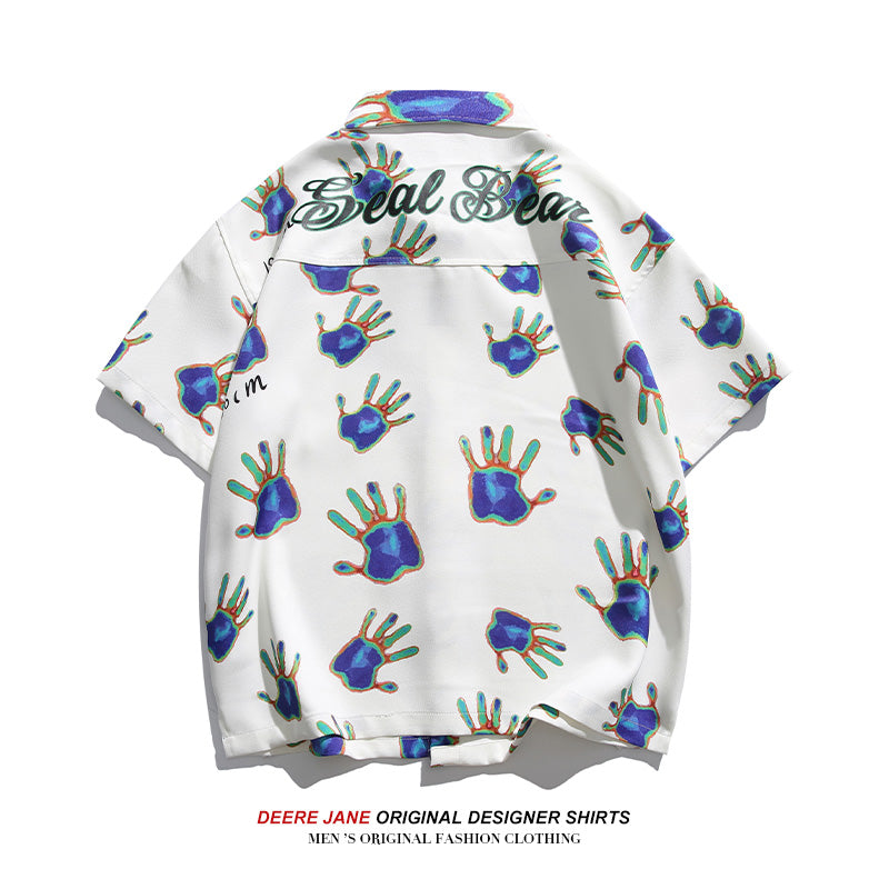 Men's Shirts Men's Summer Thin Short-Sleeved Loose All-Match Shirt