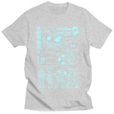 Men Cotton Short Sleeve Tee Anime Kusanagi Motoko Oversized