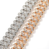 Chains Diamond Set 16mm Cuban Necklace Design Hiphop Royalty Spectrum