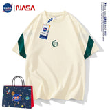 Nasa T Shirt Cotton Short-Sleeved T-Shirt Men'S Summer Loose Casual