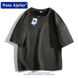 Nasa T Shirt Short-Sleeved T-Shirt Men'S Summer Student Loose All-Matching