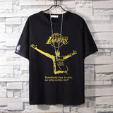 Basketball Sports T Shirt Nba Basketball Clothes James Printed Short Sleeve T-Shirt Men'S Cotton Loose
