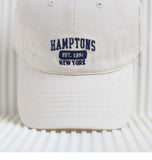 Hamptons Hat Embroidered Baseball Cap Women's Simple Casual