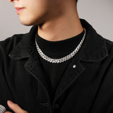 Chains Cuban Chain 12mmT Square Zircon Spectrum St. Valentine's