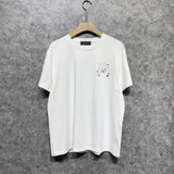 Amiri T Shirt Printed Casual Hip Hop round Neck Short Sleeve T-shirt