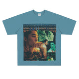 Film Star T Shirt Trendy Cotton Short Sleeve Loose round Neck Retro T-shirt