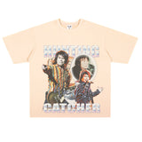 Film Star T Shirt Loose Heavy Retro Street Cotton American T-shirt Men and Women