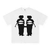 Vintage T-shirts Printed Short Sleeve T-Shirt Cotton Long Sleeve