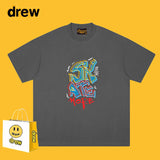 Drew T Shirts Classic Letter Short Sleeve