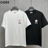 GCD T-Shirt GCDS Star Embroidery Label Short Sleeve T-Shirt Crew Neck