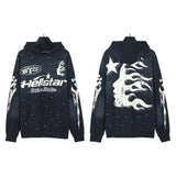 Mens trendy Hoodie & Pants Wash Water Make Old Hoodies Sweater Trousers