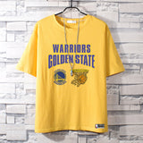Basketball Sports T Shirt Loose-Fitting Pure Cotton Short Sleeves T-Shirt Boys Basketball Sports Curry