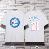 Basketball Sports T Shirt Basketball Sports Philadelphia 76ers Harden No. 1 Training Wear Korean Style Student Loose