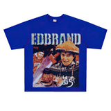 Film Star T Shirt Stephen Chow Derivative Short Sleeves Vintage American Street T-shirt