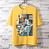 Basketball Sports T Shirt Loose Basketable Nets Durant Korean Style Trendy Printing Basketball Sport Short Sleeve T-Shirt Men