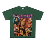 Film Star T Shirt Classic Movie Kill Bill Short Sleeve Loose Street Printed T-shirt Men and Women