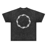 Purple Brand Distressed T Shirts Short Sleeve