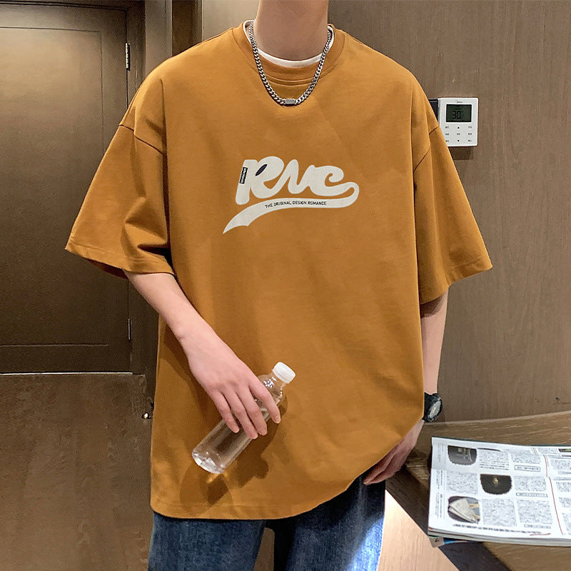 Nasa T Shirt Summer Short-Sleeved T-Shirt Loose Student Top Men