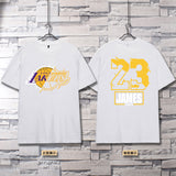 Basketball Sports T Shirt Nba Basketball Clothes Warriors Lakers Short Sleeve T-Shirt Men'S Loose