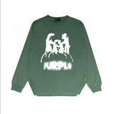 Purple Brand Long Sleeve T-Shirt Fashion Loose Long Sleeve Top