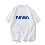 Nasa T Shirt Cotton Short-Sleeved T-Shirt Men'S Summer Loose And Handsome