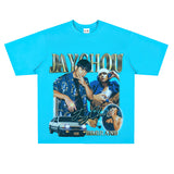 Film Star T Shirt Jay Chou Peripheral Loose National Fashion Retro Street Cotton T-shirt