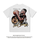 Nba T Shirt Nba Warriors Curry Basketball Star Printed Short Sleeve T-shirt