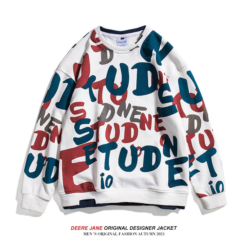 Men Pullover Hoodie Spring Sweater Men's Loose Top