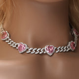 Chains Necklace Hip Hop 9MM Zircon Cuban Chain St. Valentine's Spectrum