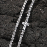 Chains Hip Hop 4MM Cross Copper Zircon Tennis Chain Necklace St. Valentine's Spectrum