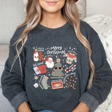 Retro Christmas Sweatshirt Aesthetic Claus