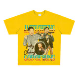 Film Star T Shirt Hong Kong God of Song Zhang Xueyou Printed Loose Street T-shirt
