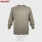 MIJKO Mens Jacket Plush Knitted Sweater Unisex Jacket