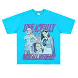 Film Star T Shirt Loose Retro Street T-shirt Men and Women Same Style