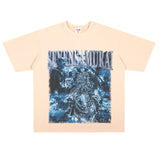 Film Star T Shirt Trendy Cotton Short Sleeve Loose round Neck Retro T-shirt for Men and Women