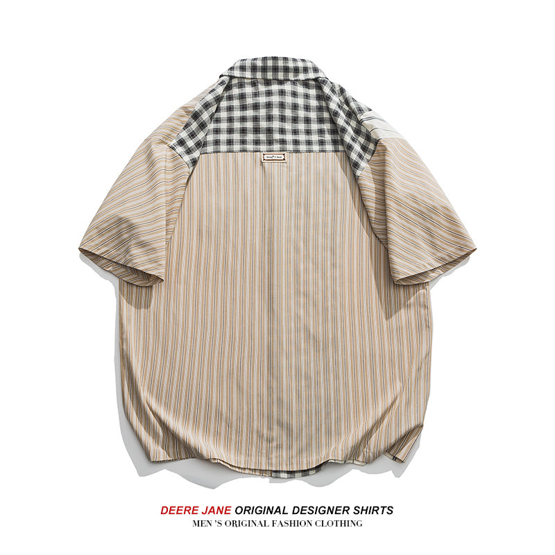 Men's Shirt Short-Sleeved Shirt Men's Summer Street Shirt Hip Hop T