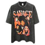 21 Savage T Shirts Loose Distressed T-shirts