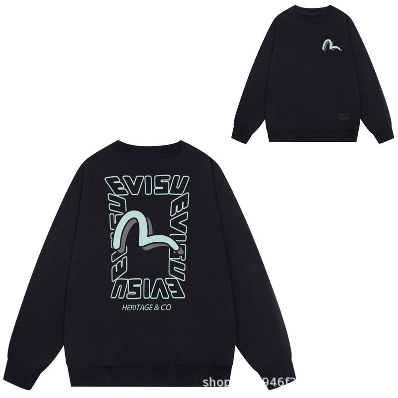 Evisu Sweatshirts Koi Crew Neck Trend