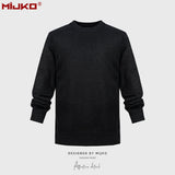 MIJKO Mens Jacket Plush Knitted Sweater Unisex Jacket