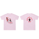 New Arrival Cactus Jack T-Shirt Men Women Hip Hop Setwear