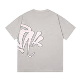 Synaworld T Shirts central cee Short Sleeve Classic Letter Print Loose Casual T-Shirt