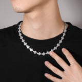 Chains Necklace Copper Inlaid Zircon Cross Light Luxury Design Spectrum Crosses